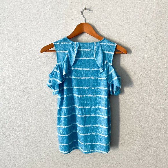 Juicy Couture Light Baby Blue Sleeveless Ruffle - Picture 4 of 5